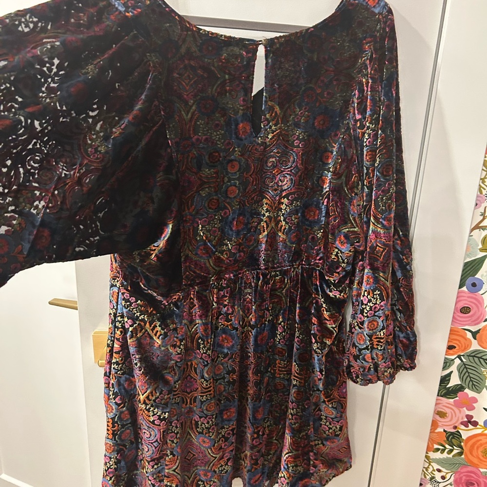 NWT Anthropologie Mona Velvet Dress